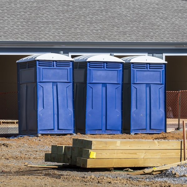 what is the maximum capacity for a single porta potty in Rutherford New Jersey